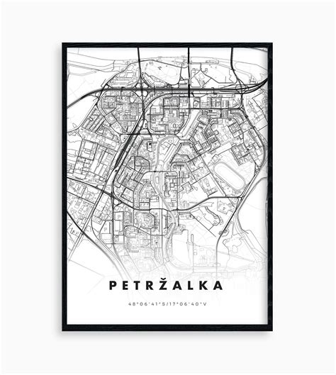 Mapa k.ú. Petržalka s vyznačenými pozemkami