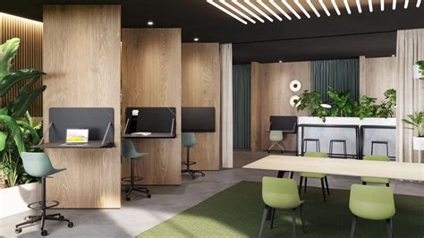 moderná kancelária s viacerými pracovnými miestami