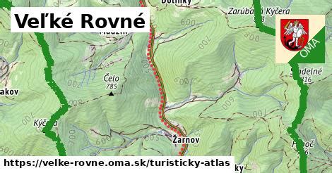Mapa obce Veľké Rovné