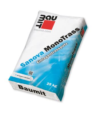 Ukážka vreca s trasovou sanačnou omietkou Baumit Sanova MonoTrass
