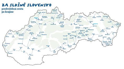 Mapa centra Starej Ľubovne s vyznačenými kľúčovými bodmi