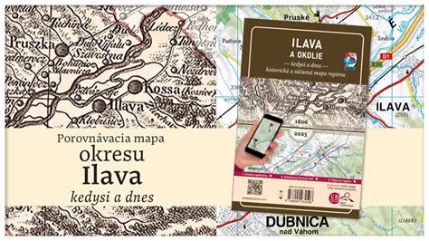 mapa regiónu Ilava s vyznačenými obcami