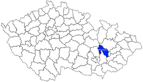 Mapa okresu Prostějov