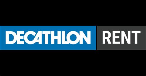 Logo Decathlon Rent s lyžiarom