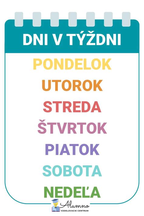 Zjednodušená infografika s ikonami pre dni v týždni a časové rozsahy