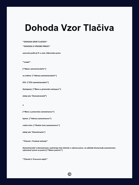 Vzor tlačiva