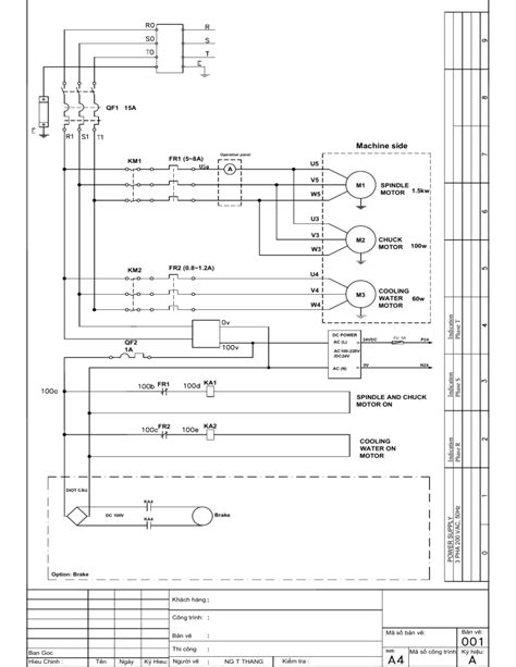 Schéma elektrického obvodu s normami