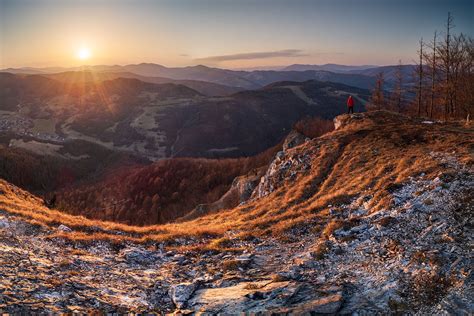 Západ slnka nad Banskou Štiavnickou Kalváriou