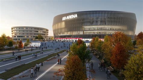 Vizualizácia modernej hokejovej arény