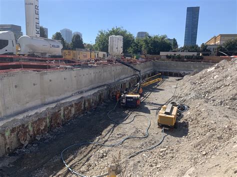 Vizualizácia stavebnej jamy s technológiou Soilcrete