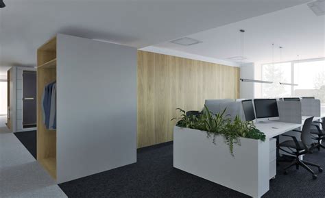 Interiér administratívnych priestorov s flexibilným usporiadaním