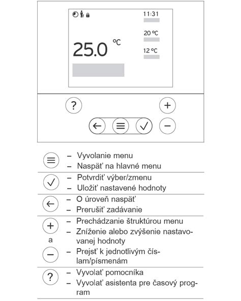 Ilustrácia nastavenia času na termostate