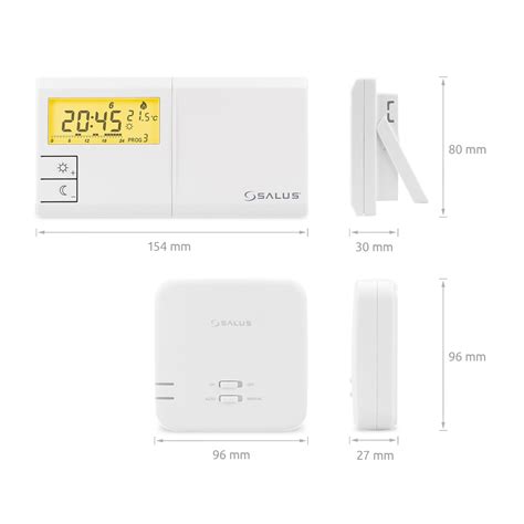 Detailná schéma zapojenia bezdrôtového termostatu Salus 091FLRFv2 a jeho prijímača
