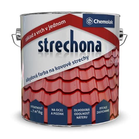Farebný náter na plechovú strechu