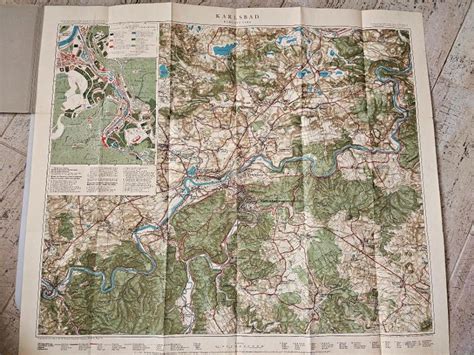 Mapa Karlových Varov s vyznačenými mestskými časťami