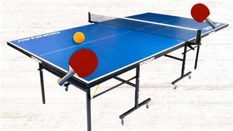 Photo of a table tennis game in an outdoor setting