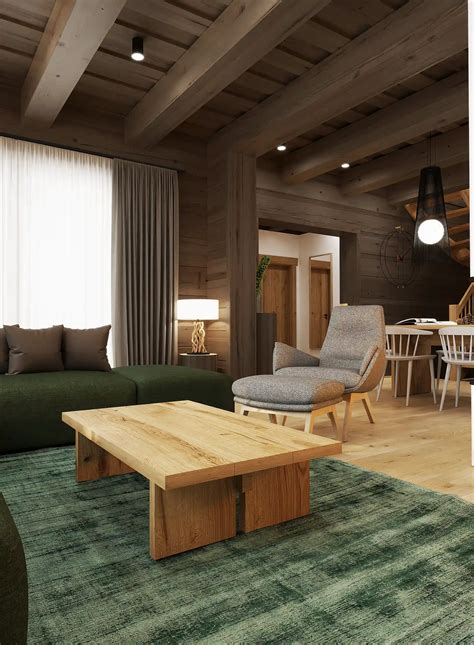 Interiér chaty s wellness