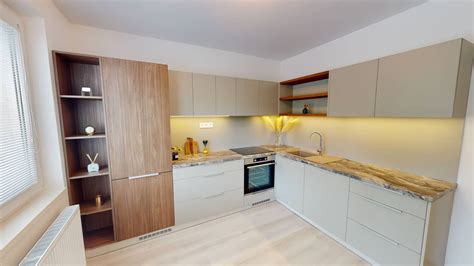 Interiér apartmánu Elena s detailom kuchynskej linky