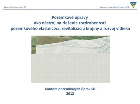 Ilustrácia procesu pozemkových úprav
