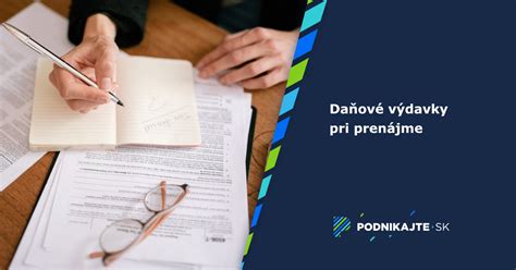 Infografika znázorňujúca daňové výdavky pri prenájme