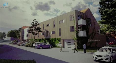 Vizualizácia polyfunkčného objektu na Dolnej ulici