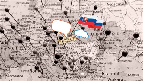 Mapa Európy s vyznačeným Slovenskom a Českou republikou, s ikonami súdnych budov