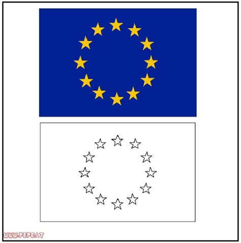 Symbol Európskej únie a Spojených štátov