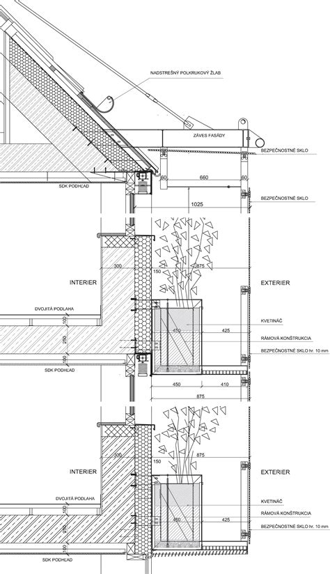 Detail fasády administratívnej budovy