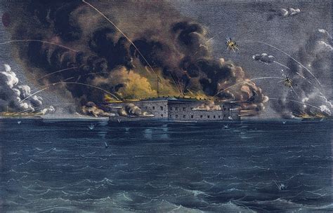 Ilustrácia ostreľovania Fort Sumter