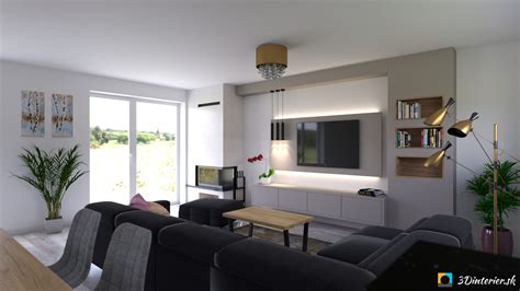 Interiér obývacej izby s dizajnovým nábytkom a krbom