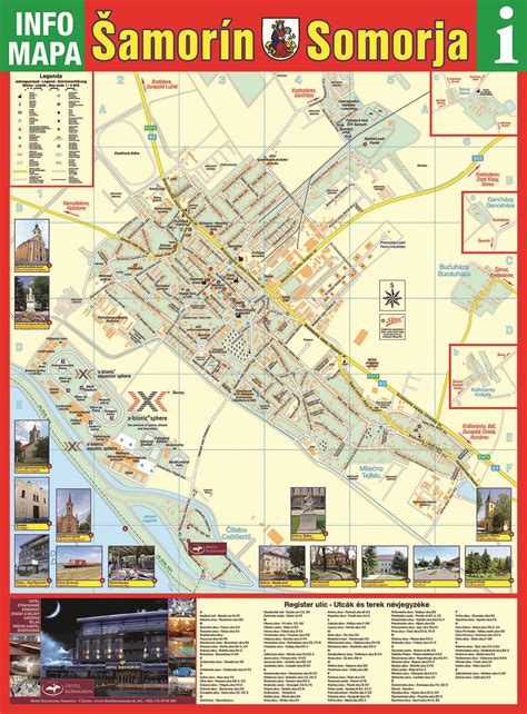 Mapa regiónu Šamorín a okolie