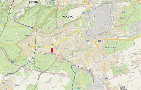 Mapa s vyznačenou ulicou Vodárenská v Prešove