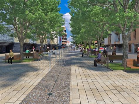 Vizualizácia moderného verejného priestoru vo vidieckej obci