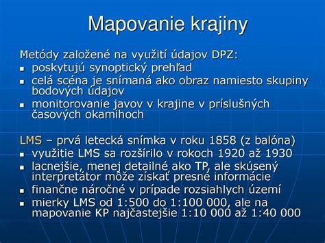 Mapovanie územia