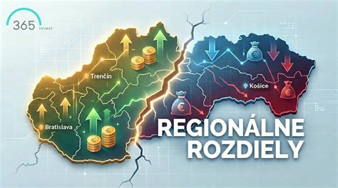 mapa znázorňujúca rozdiely v realitných trhoch