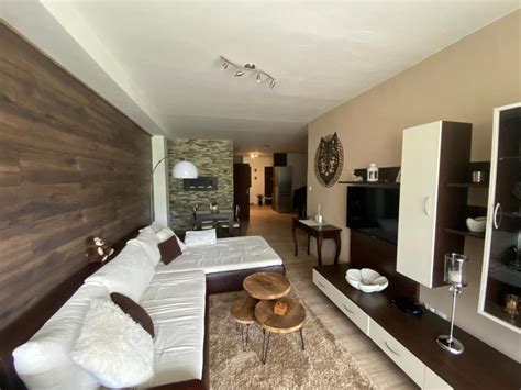 Interiér moderného apartmánu s výhľadom na Tatry