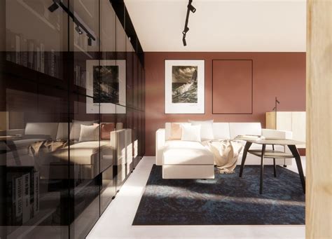 Interiér bytu s otvorenou dispozíciou