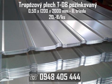 Rôzne profily trapézových plechov