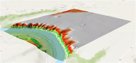 3D model terénu vytvorený pomocou GIS technológií