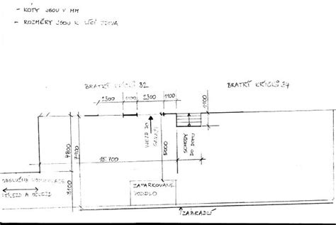 Diagram s minimálnymi rozmermi garáže podľa normy