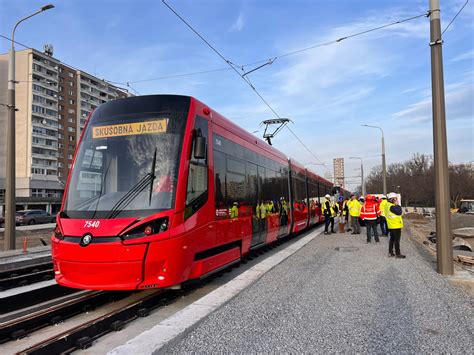Dobová električka použitá v rekonštrukcii