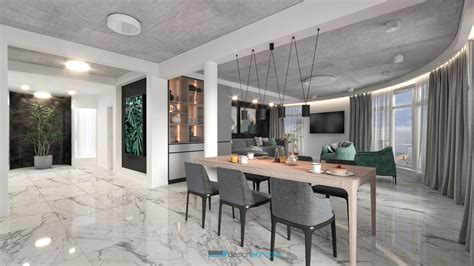 minimalistický interiér s prvkami prírody