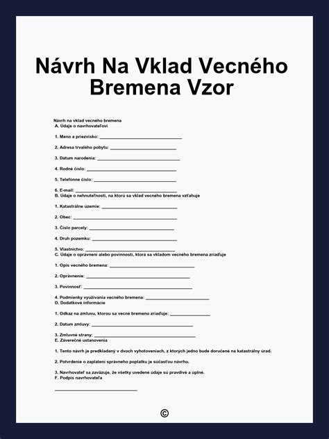 Diagram znázorňujúci postup pri výmaze vecného bremena.