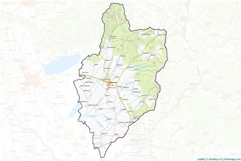 Mapa obce Ľubeľa a jej okolia