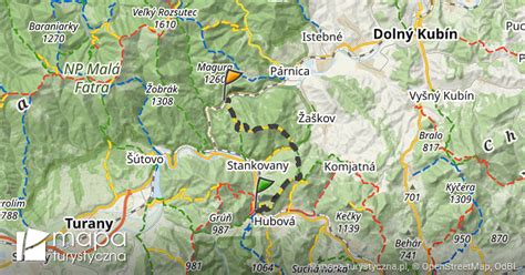 Mapa obce Kraľovany s vyznačenou železničnou stanicou