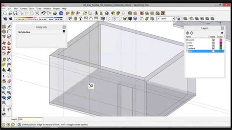 Ukážka 3D modelu vytvoreného v programe SketchUp