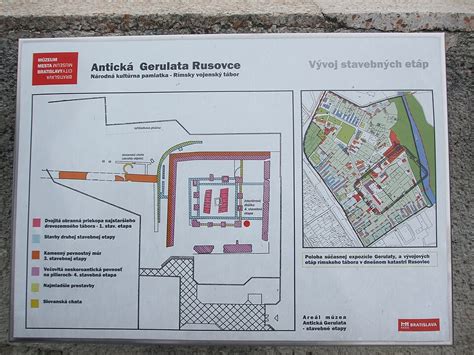 Mapa archeologickej lokality Gerulata a jej okolia