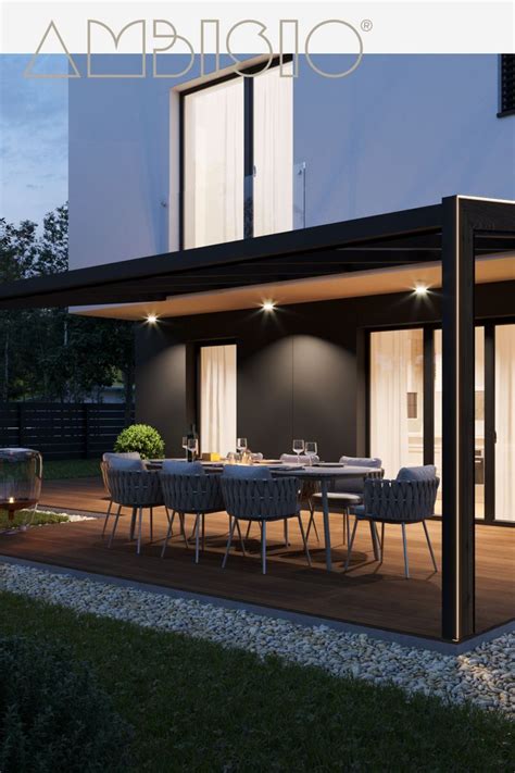 Moderná pergola s integrovaným osvetlením