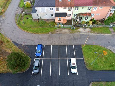 Vizualizácia parkoviska pred bytovým domom