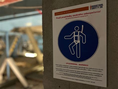 Infografika zobrazujúca rôzne typy kotviacich bodov a systémov proti pádu